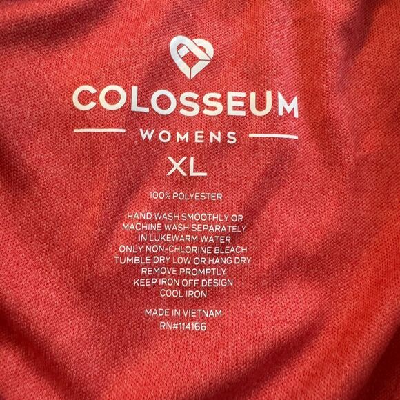 Colosseum Miami OH Red Hawks Logo 1/4 Zip Pullover Womens XL Red Lightweight NWT - Picture 8 of 13